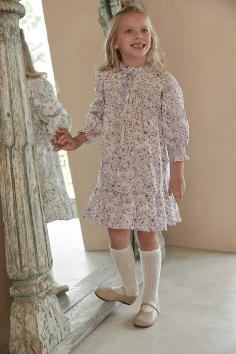 Eloise Long Sleeve Cotton Floral Dress