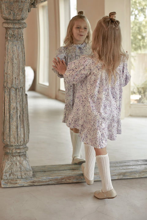 Eloise Long Sleeve Cotton Floral Dress