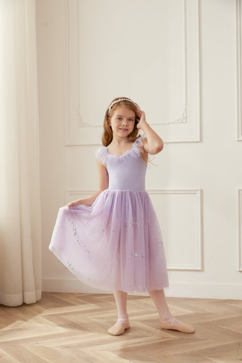 Clara Sequin Dress in Purple